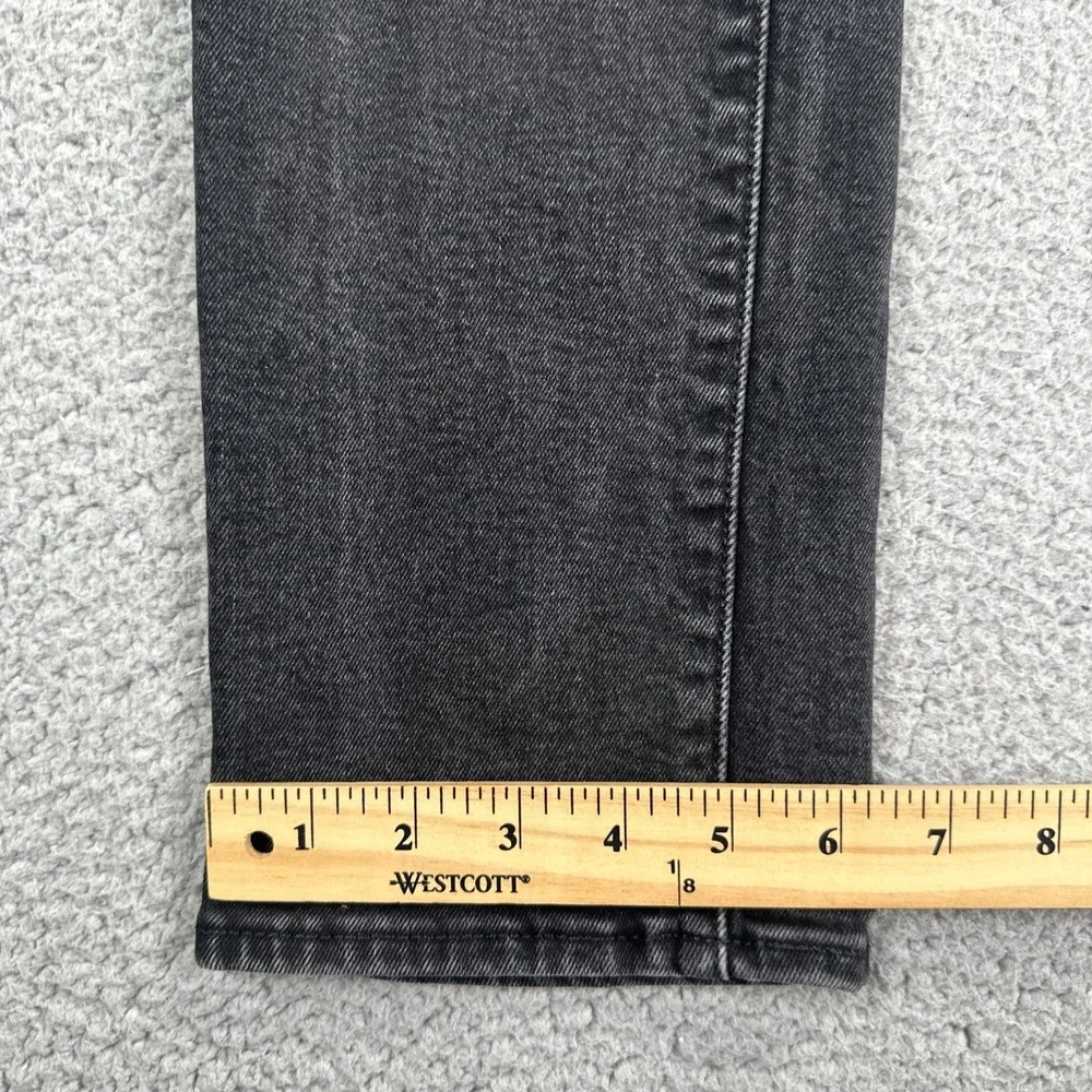 Levi's 511 Premium Big E Jeans Men 34x36 Black Dark Wash Slim Fit Taper Stretch